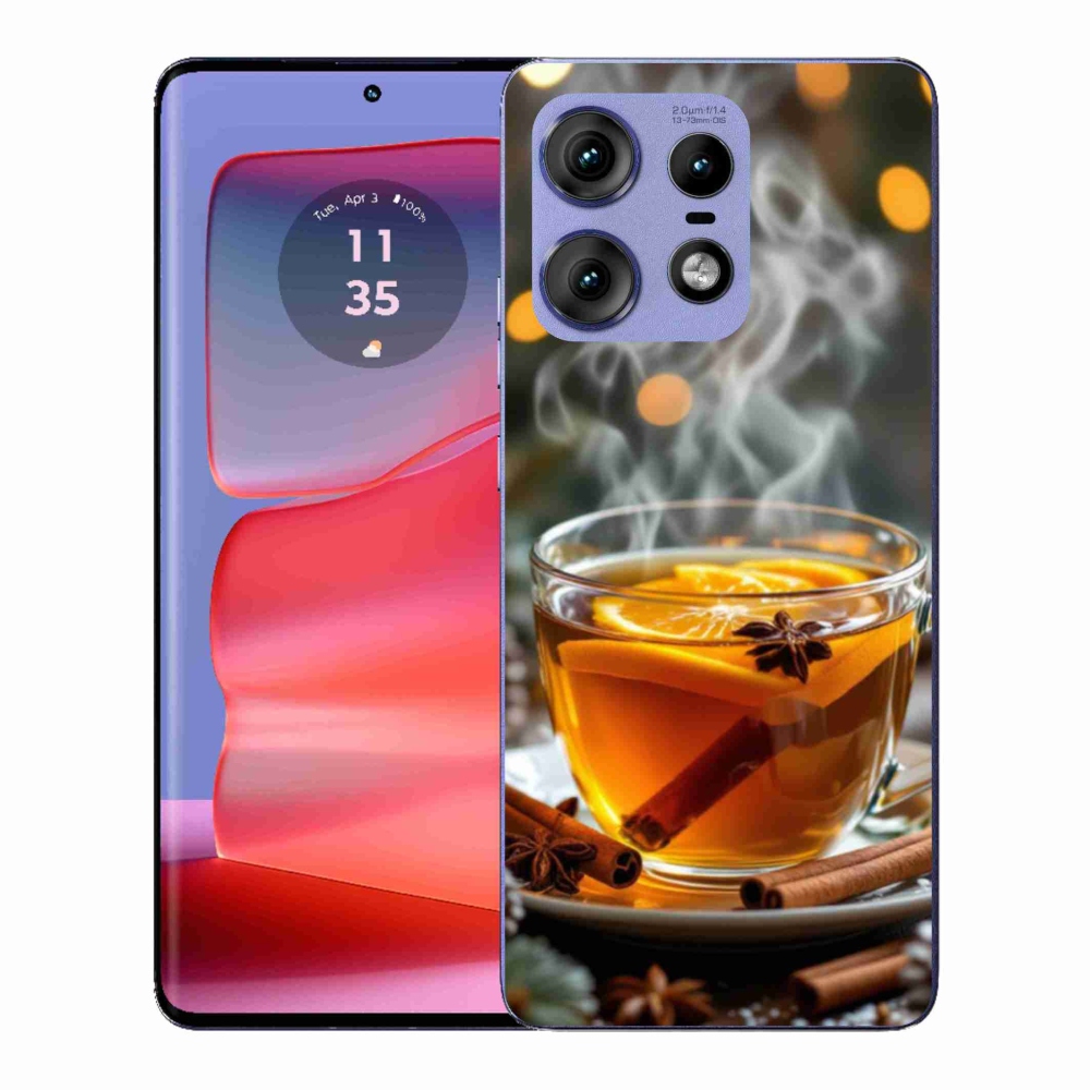 Zselés borítás mmCase a Motorola Edge 50 Pro készülékhez - karácsonyi lyukasztás