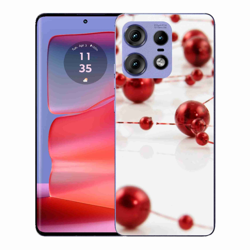 Zselés borítás mmCase a Motorola Edge 50 Pro készülékhez - Karácsonyi lánc