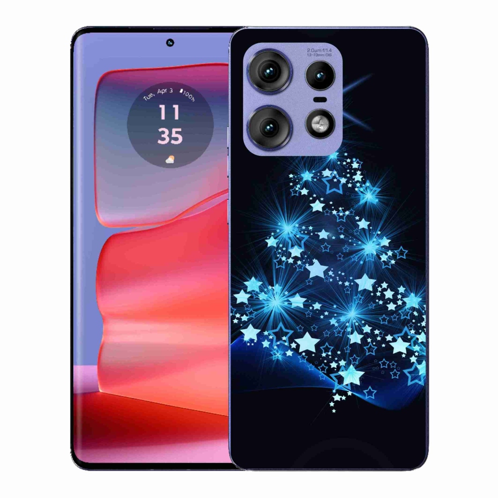 Zselés borítás mmCase a Motorola Edge 50 Pro készülékhez - karácsonyfa
