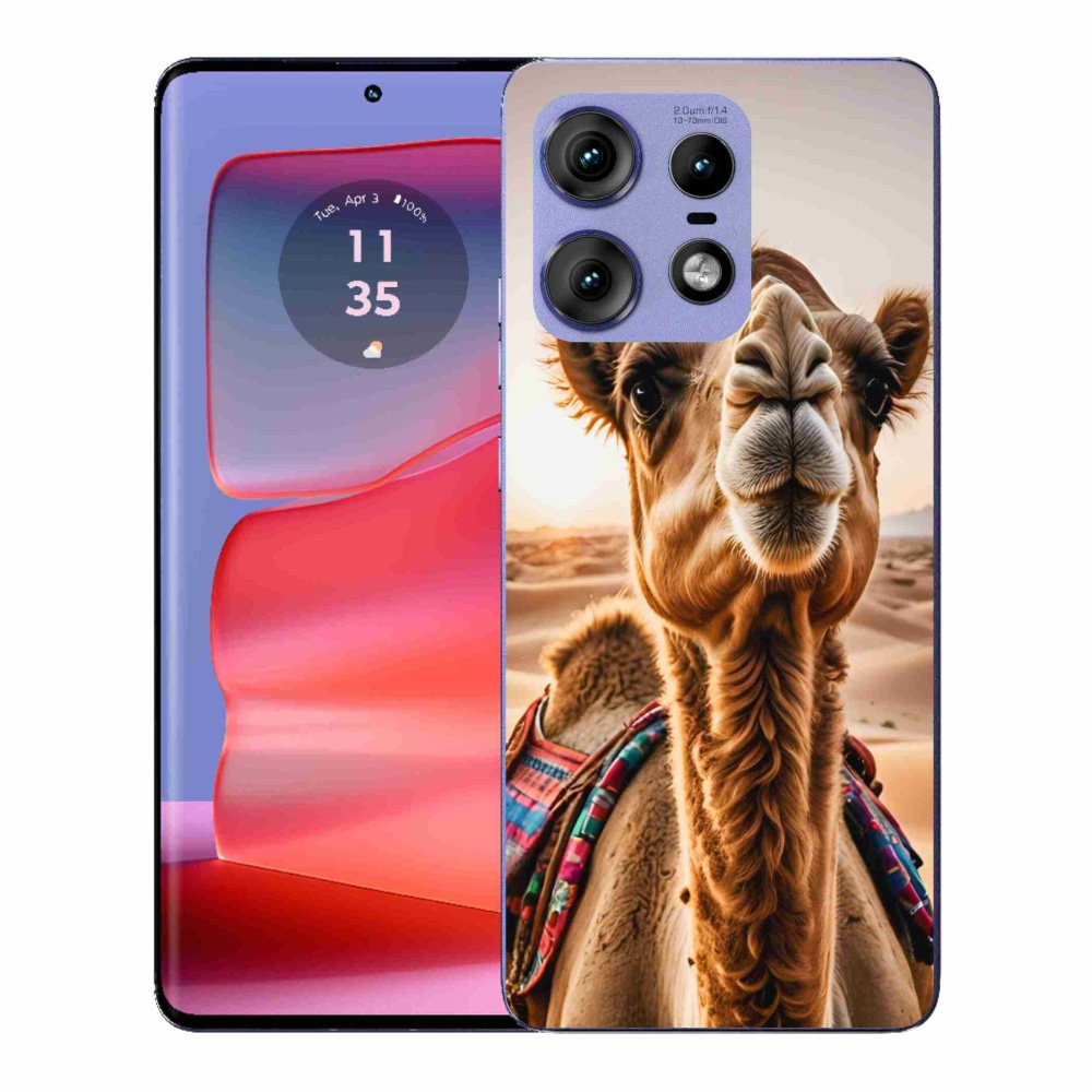 Zselés tok mmCase a Motorola Edge 50 Pro készülékhez - teve színű