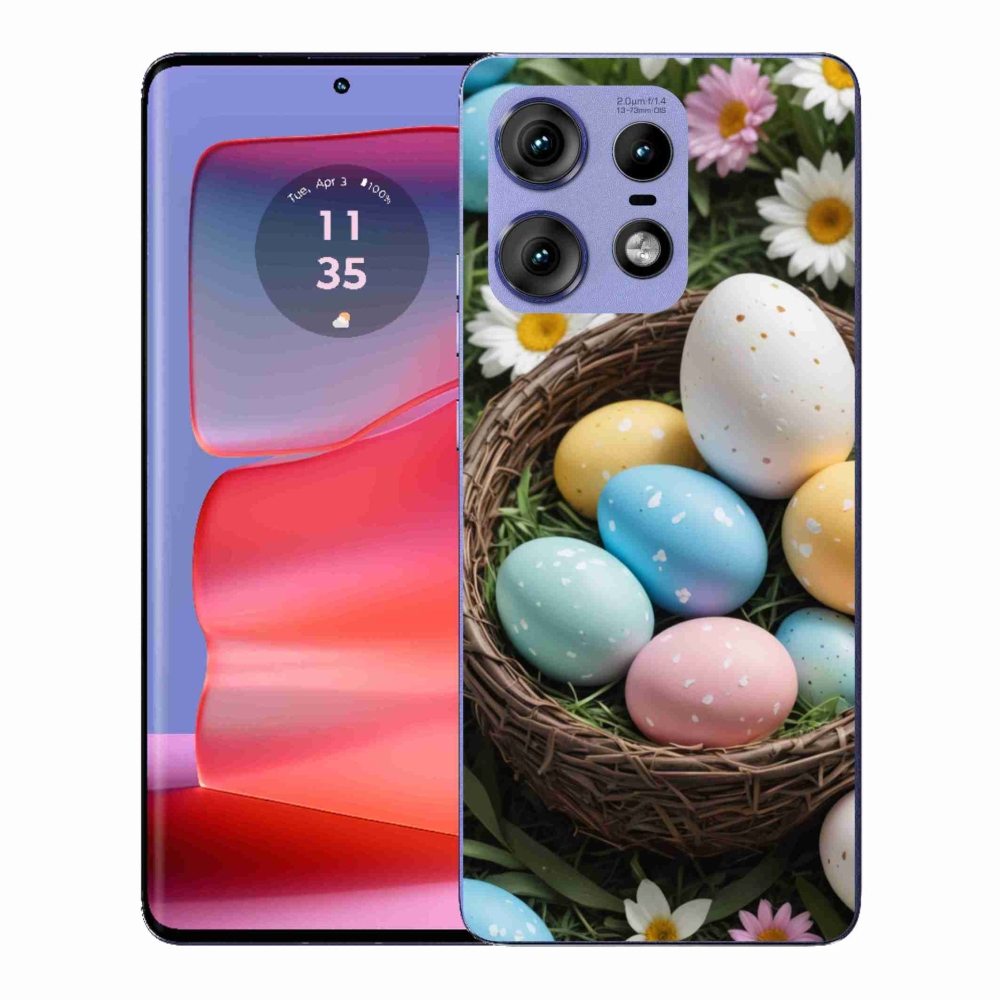 Zselés borítás mmCase a Motorola Edge 50 Pro készülékhez - Húsvéti tojás 2