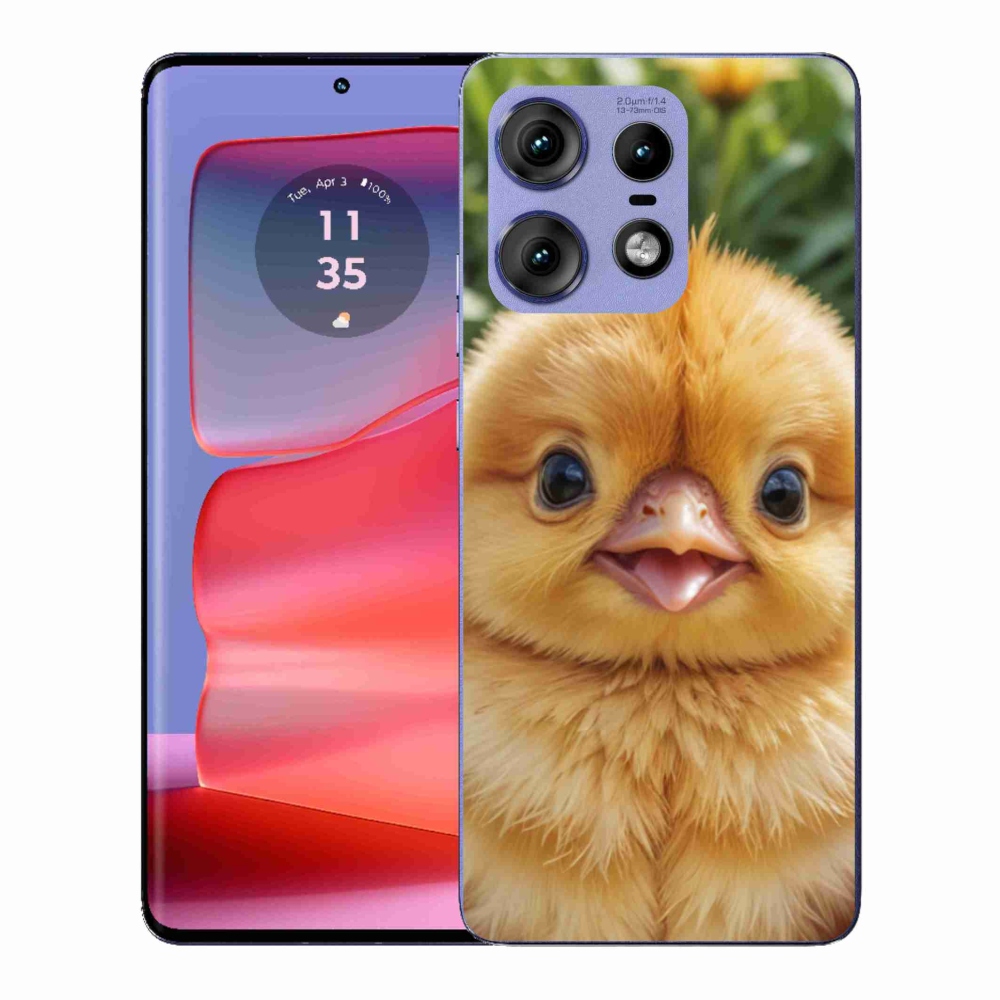 Zselés borítás mmCase a Motorola Edge 50 Pro készülékhez - boldog csaj