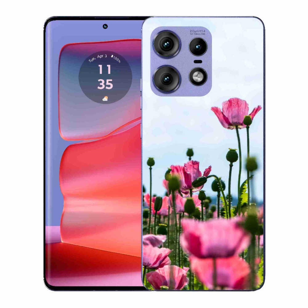 Zselés tok mmCase a Motorola Edge 50 Pro készülékhez - mákos színű