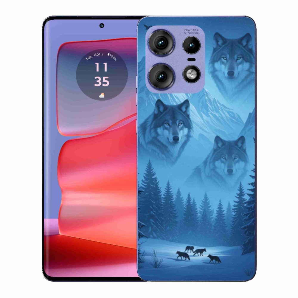 Gél védőburkolat mmCase a Motorola Edge 50 Pro készülékhez - farkas csomag