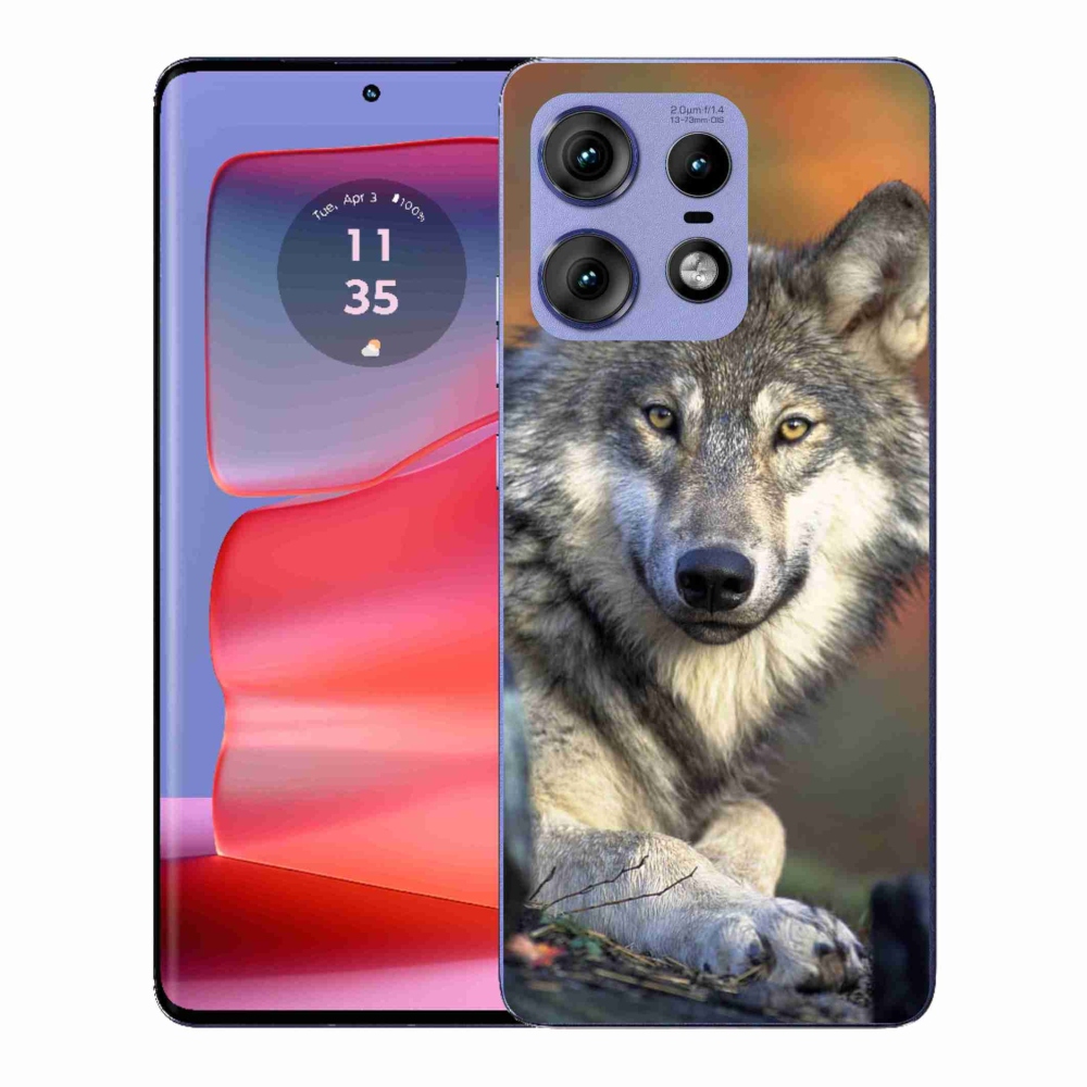 Gél védőburkolat mmCase a Motorola Edge 50 Pro készülékhez - farkas