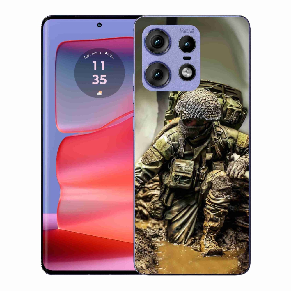 Gél védőburkolat mmCase a Motorola Edge 50 Pro készülékhez - katonásabb