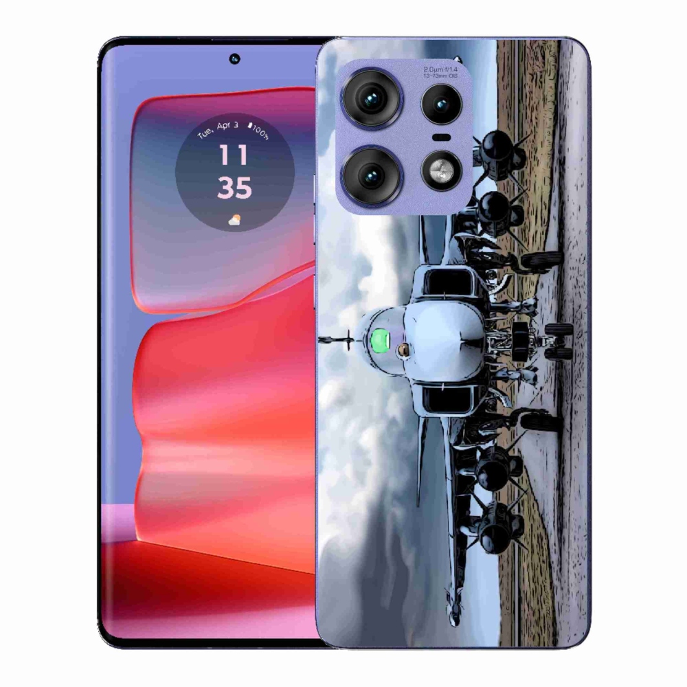 Gélburkolat mmCase a Motorola Edge 50 Pro készülékhez - katonai repülőgépekhez