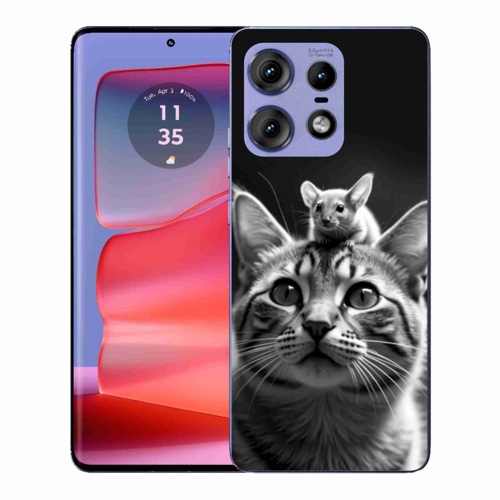 Zselés borítás mmCase a Motorola Edge 50 Pro készülékhez - állati barátság 2