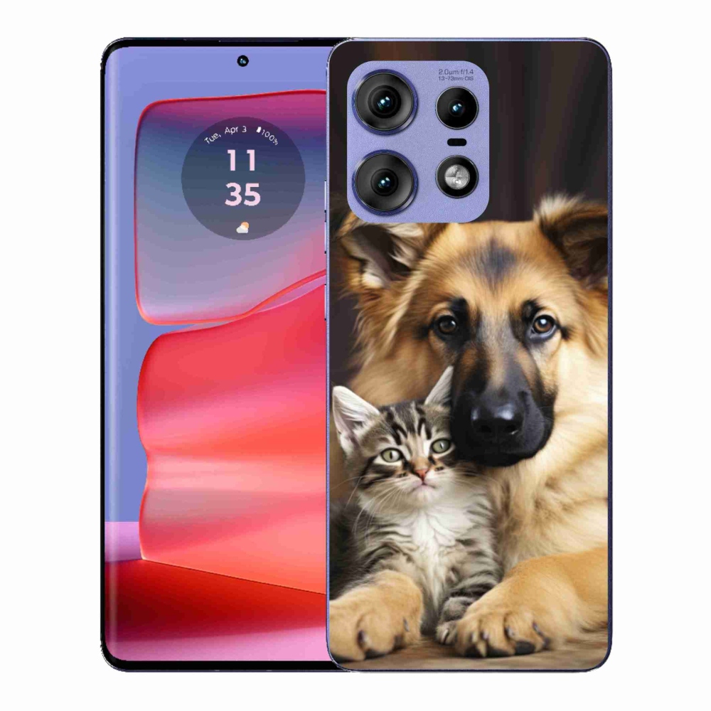 Zselés borítás mmCase a Motorola Edge 50 Pro készülékhez - állatbarátság