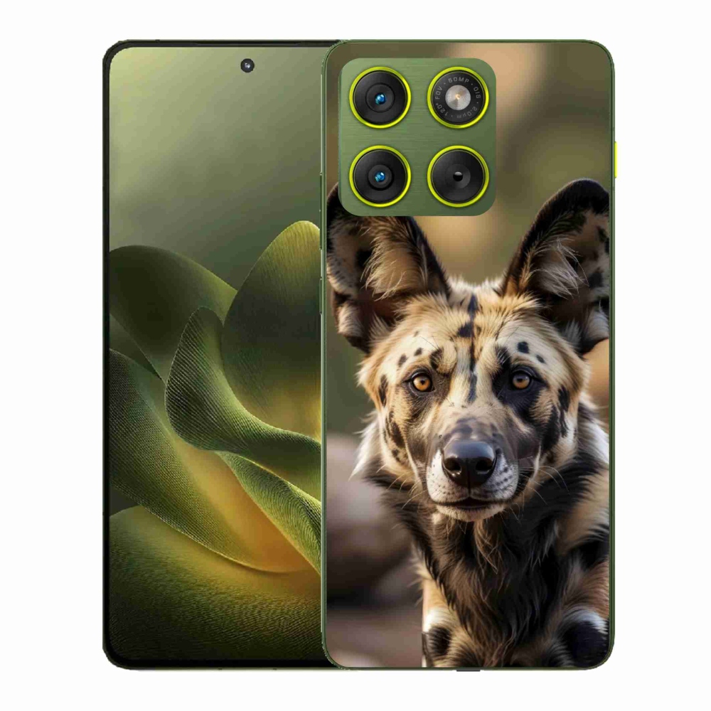 Zselés borítás mmCase a Motorola Edge 70 készülékhez - Afrikai vadkutya