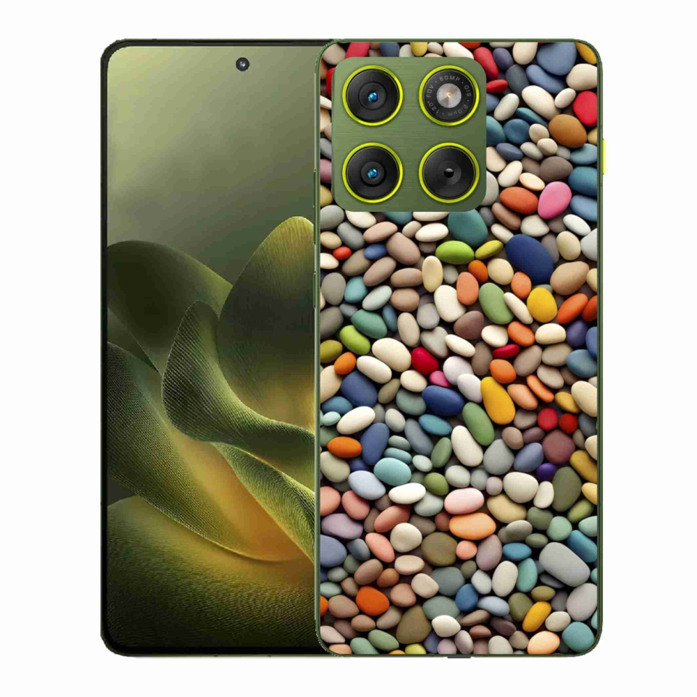 Zselés borítás mmCase a Motorola Edge 70 készülékhez - színes strasszkövek 2