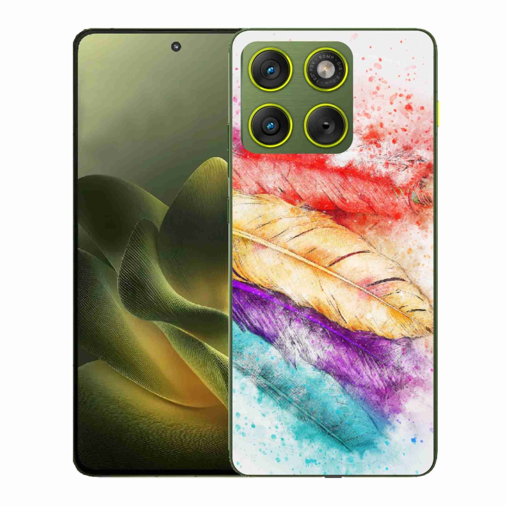 Zselés borítás mmCase a Motorola Edge 70 készülékhez - színes toll