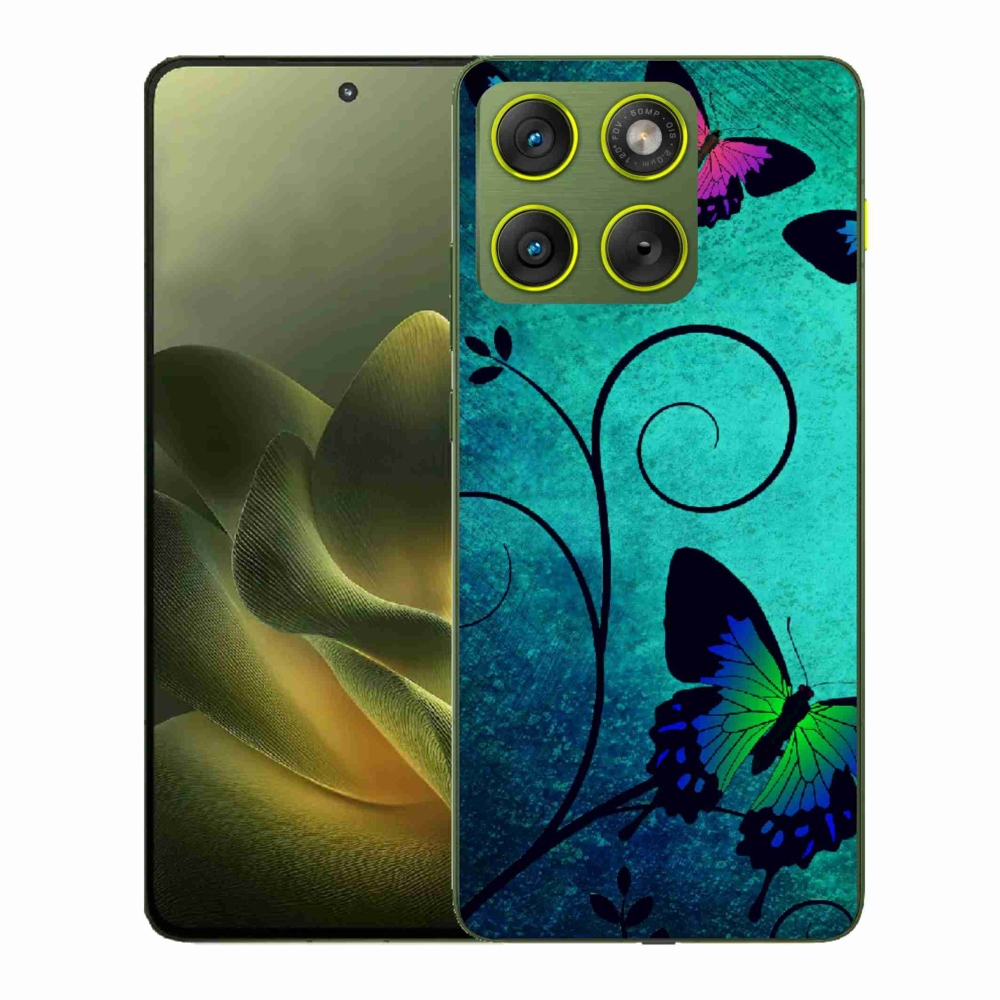 Zselés borítás mmCase a Motorola Edge 70 készülékhez - színes pillangók