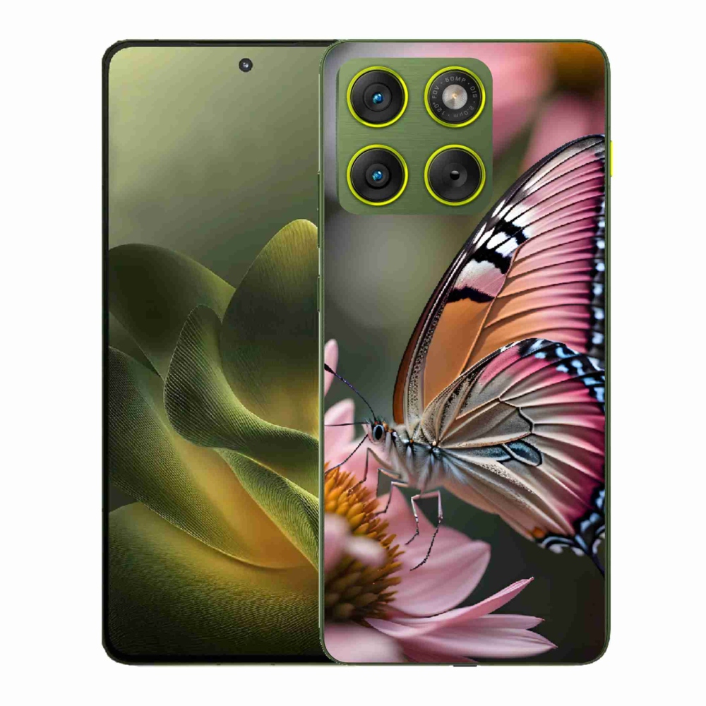 Zselés borítás mmCase a Motorola Edge 70 készülékhez - színes pillangó