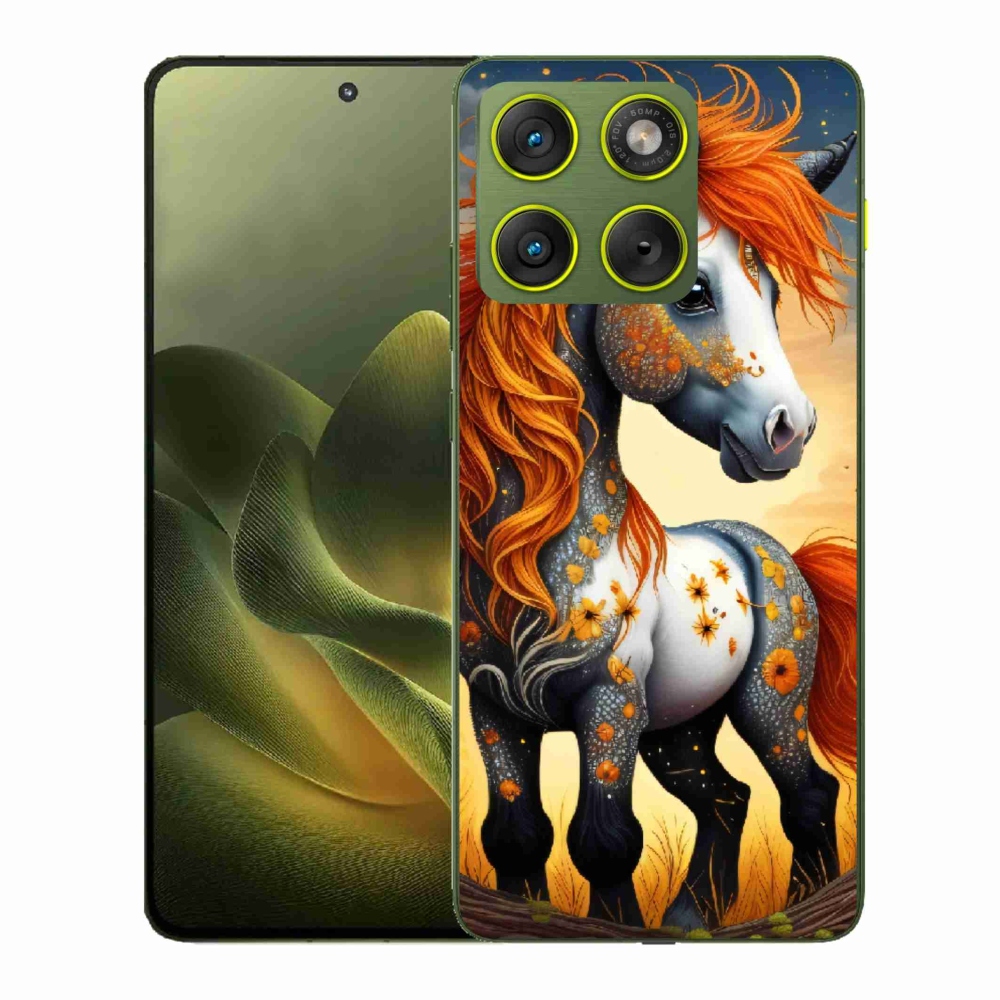 Zselés borítás mmCase a Motorola Edge 70 készülékhez - színes póni