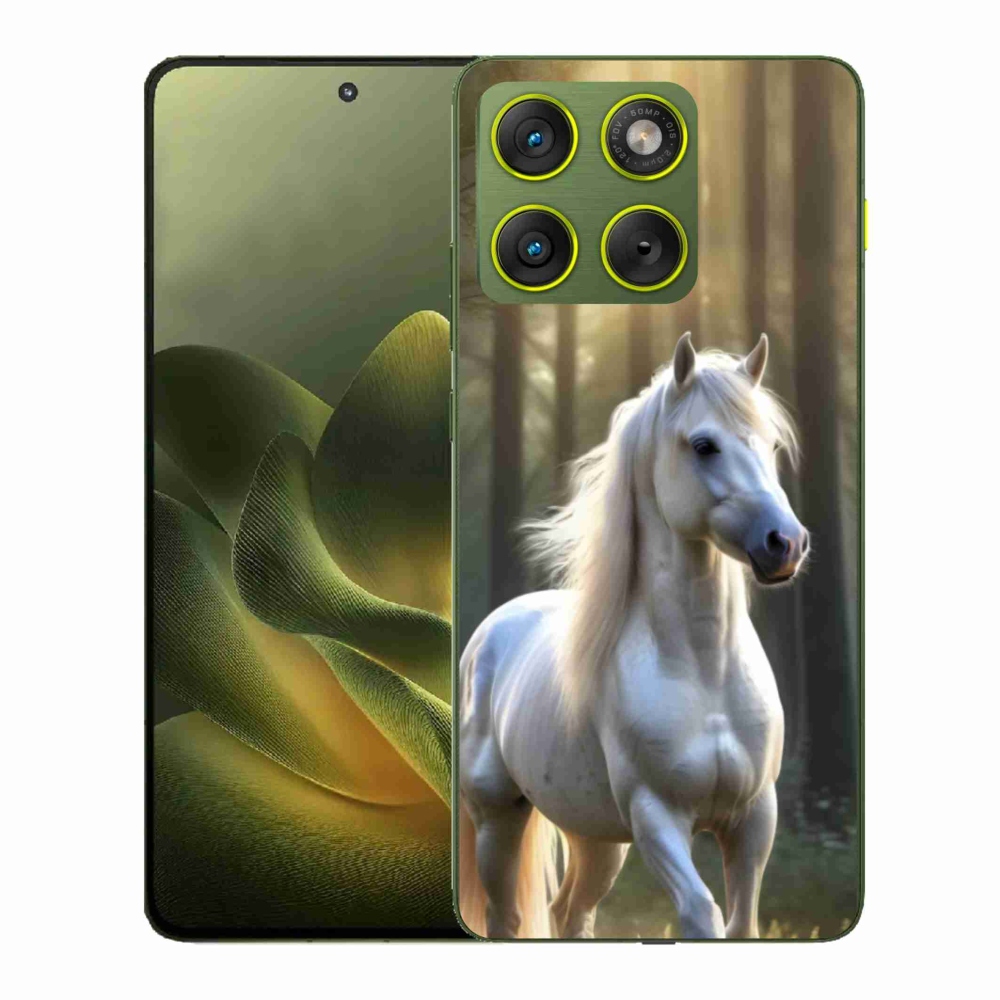 Zselés borítás mmCase a Motorola Edge 70 készülékhez - fehér ló 3