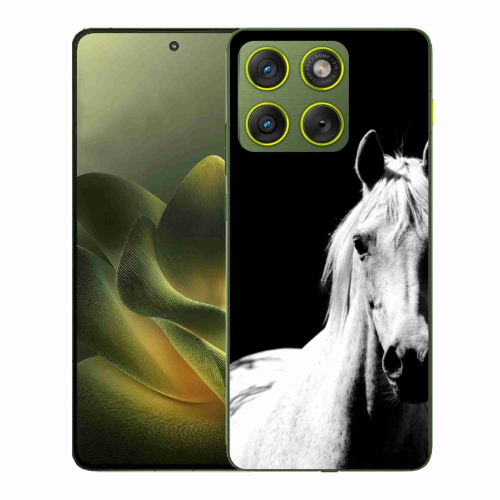 Zselés borítás mmCase a Motorola Edge 70-hez - fehér ló 5