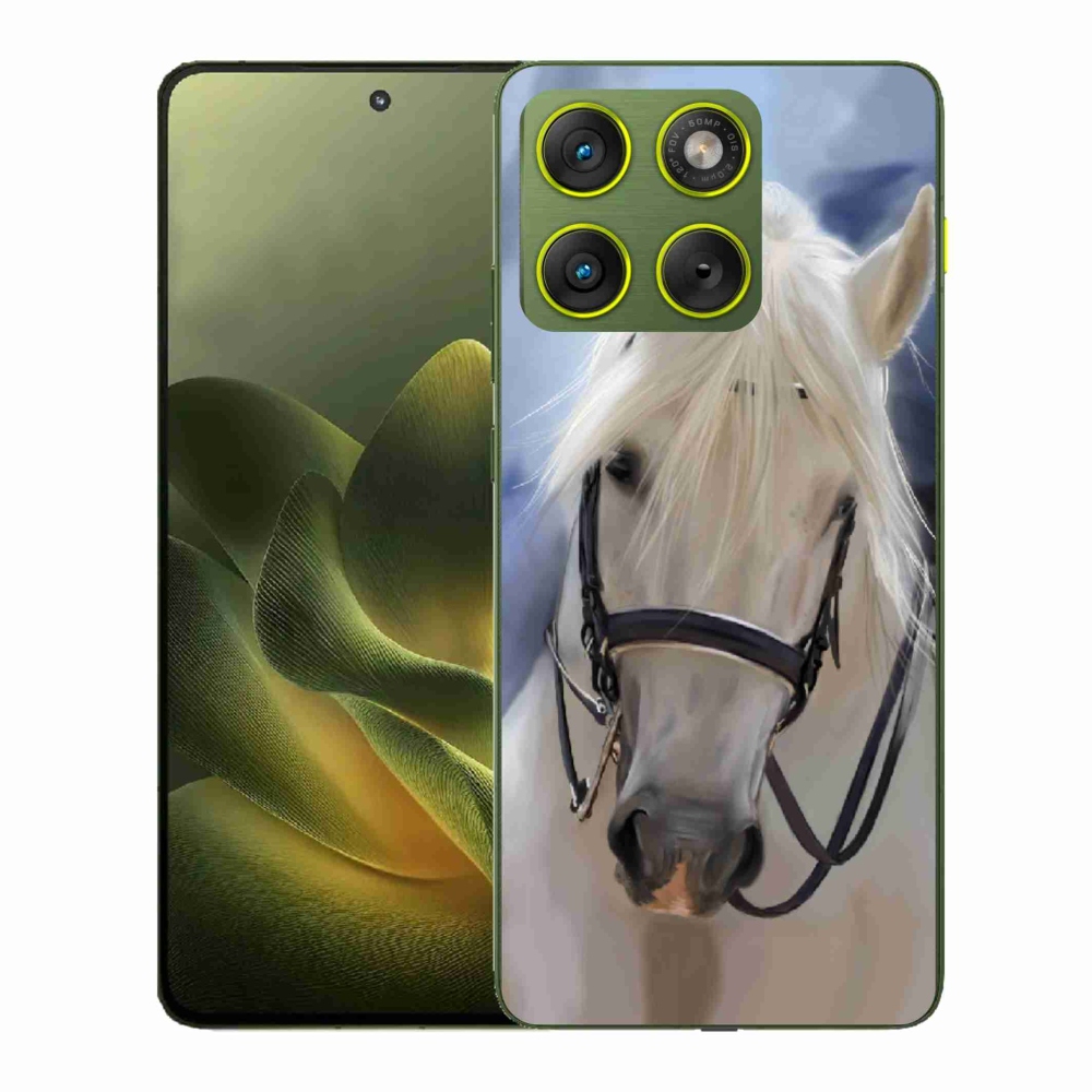 Zselés borítás mmCase a Motorola Edge 70 készülékhez - fehér ló