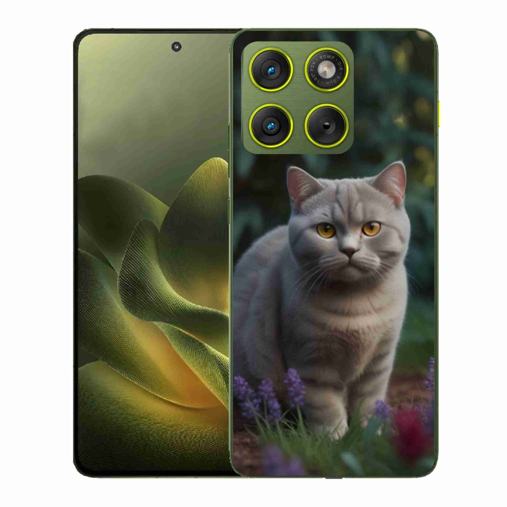 Zselés borítás mmCase a Motorola Edge 70 készülékhez - brit macska