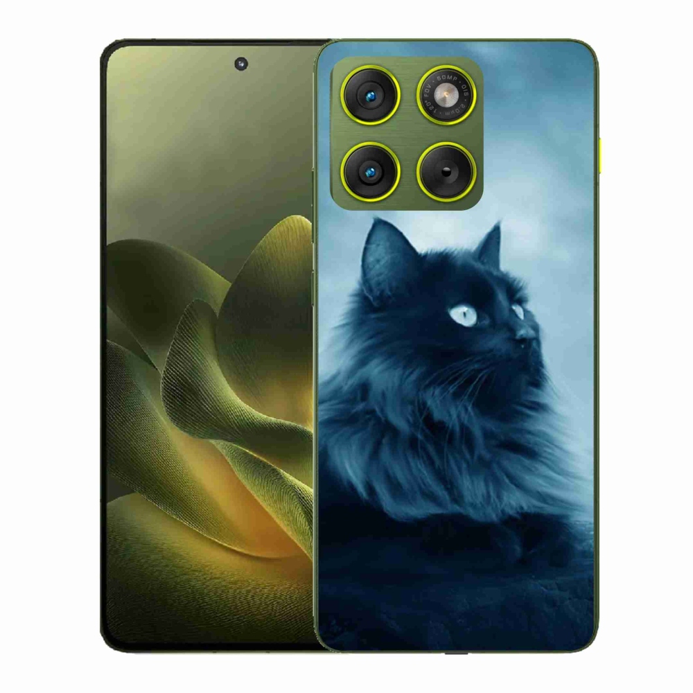 Zselés borítás mmCase a Motorola Edge 70 készülékhez - fekete cat 1