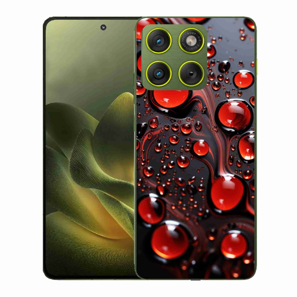 Zselés tok mmCase Motorola Edge 70 - piros csepp 2