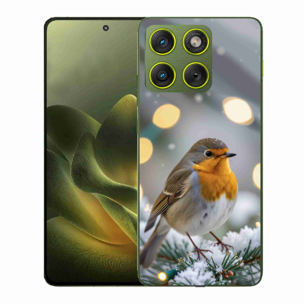 Zselés borítás mmCase a Motorola Edge 70 készülékhez - télen pirulva