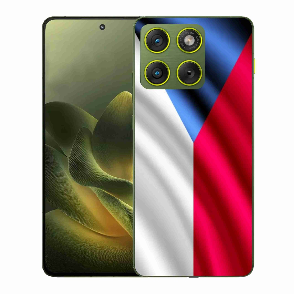 Zselés borítás mmCase a Motorola Edge 70-hez - cseh zászló