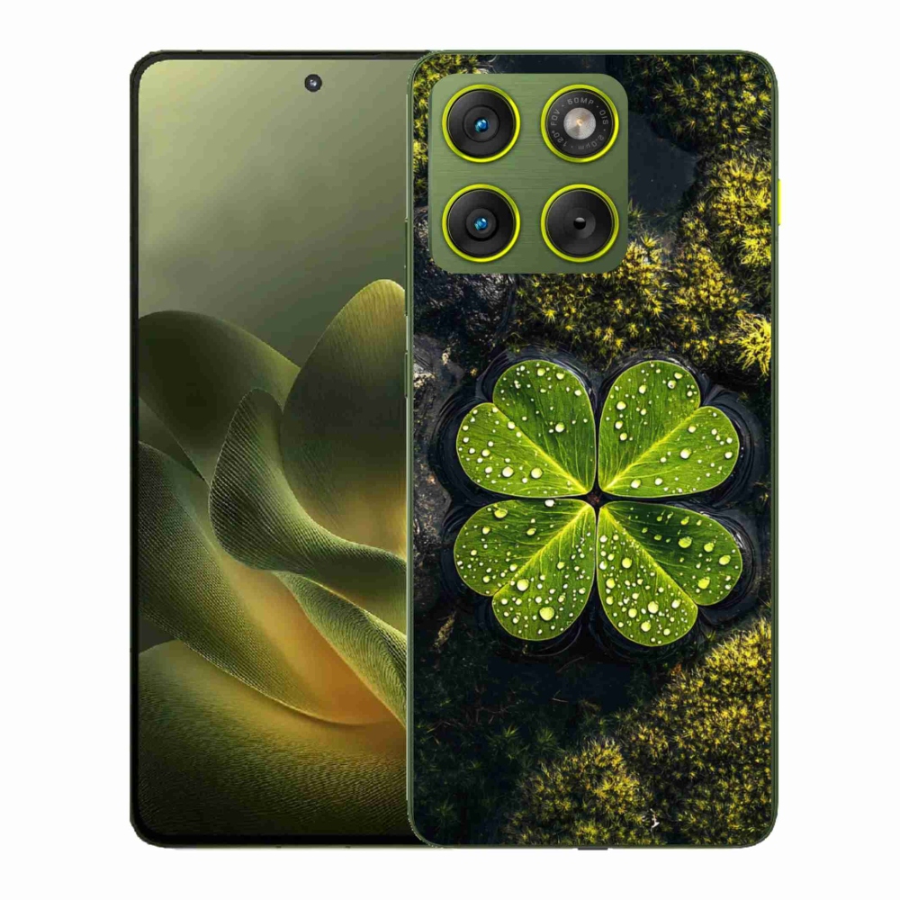 Zselés borító mmCase a Motorola Edge 70 készülékhez - négylevelű lóhere