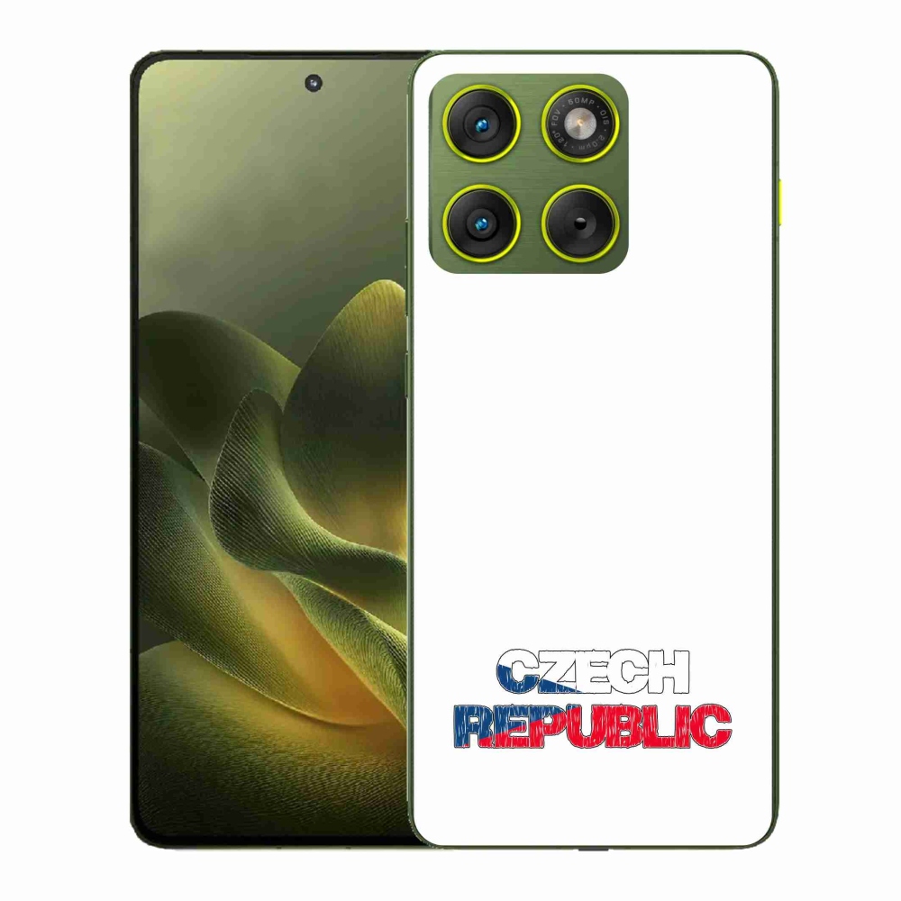 Zselés borító mmCase a Motorola Edge 70 készülékhez - Csehország fehér háttér