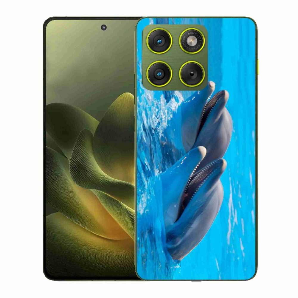Zselés borítás mmCase a Motorola Edge 70 készülékhez - delfinek