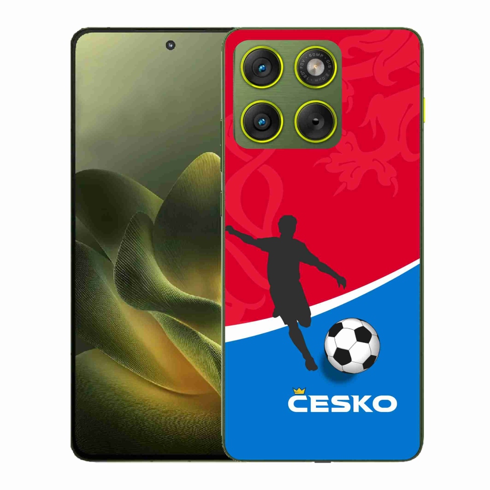 Gél védőburkolat mmCase a Motorola Edge 70-hez - foci Csehország