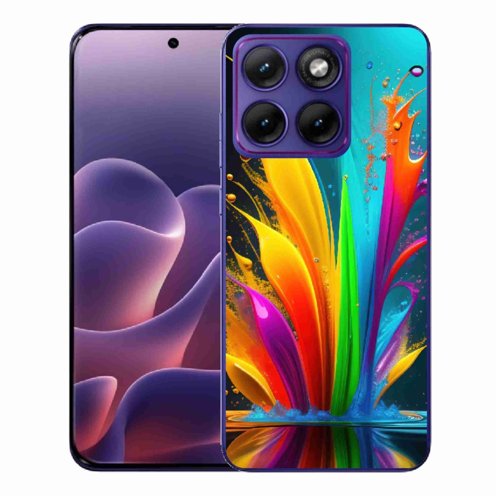 Gél védőburkolat mmCase a Motorola Edge 70 Fusion készülékhez - absztrakt motívum 1