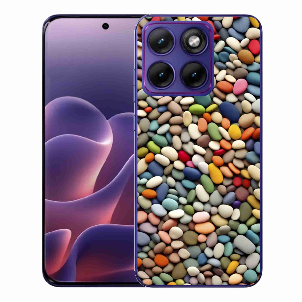 Zselés borítás mmCase a Motorola Edge 70 Fusion készülékhez - színes strasszkövek 2
