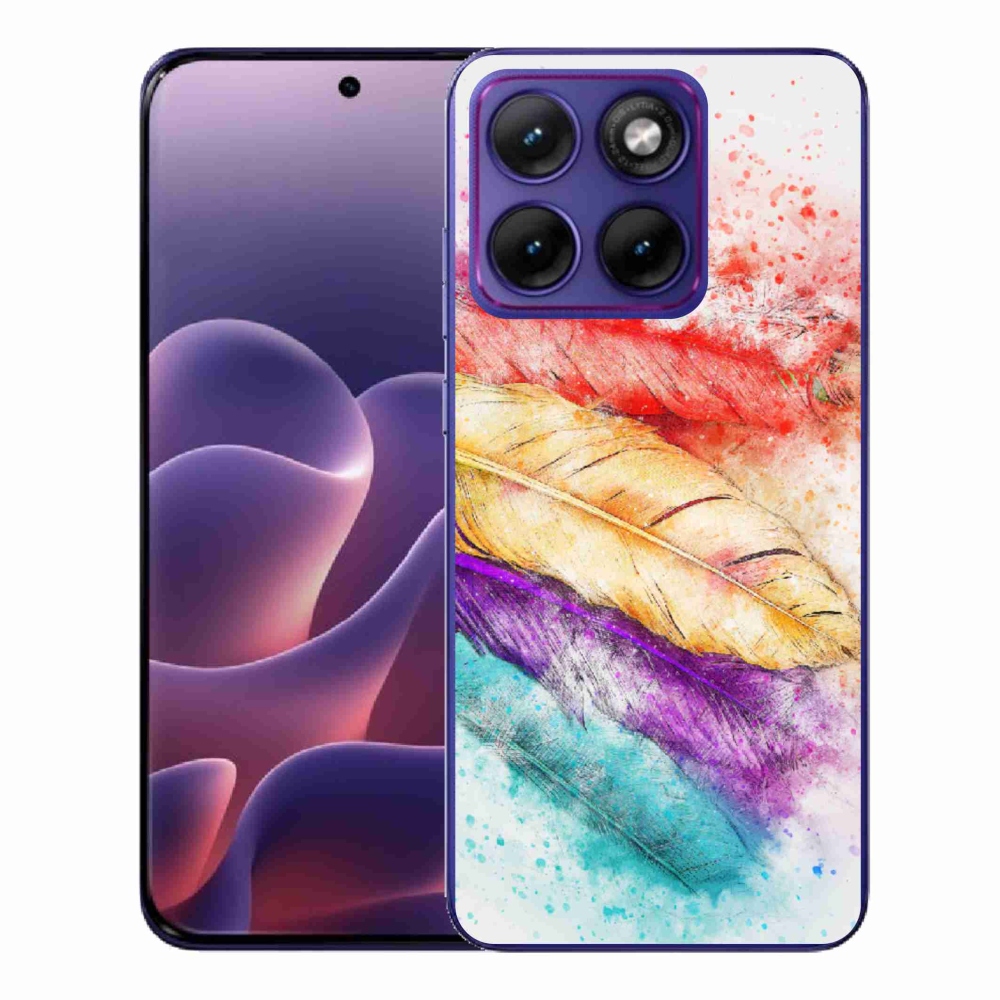 Zselés borítás mmCase a Motorola Edge 70 Fusion készülékhez - színes toll