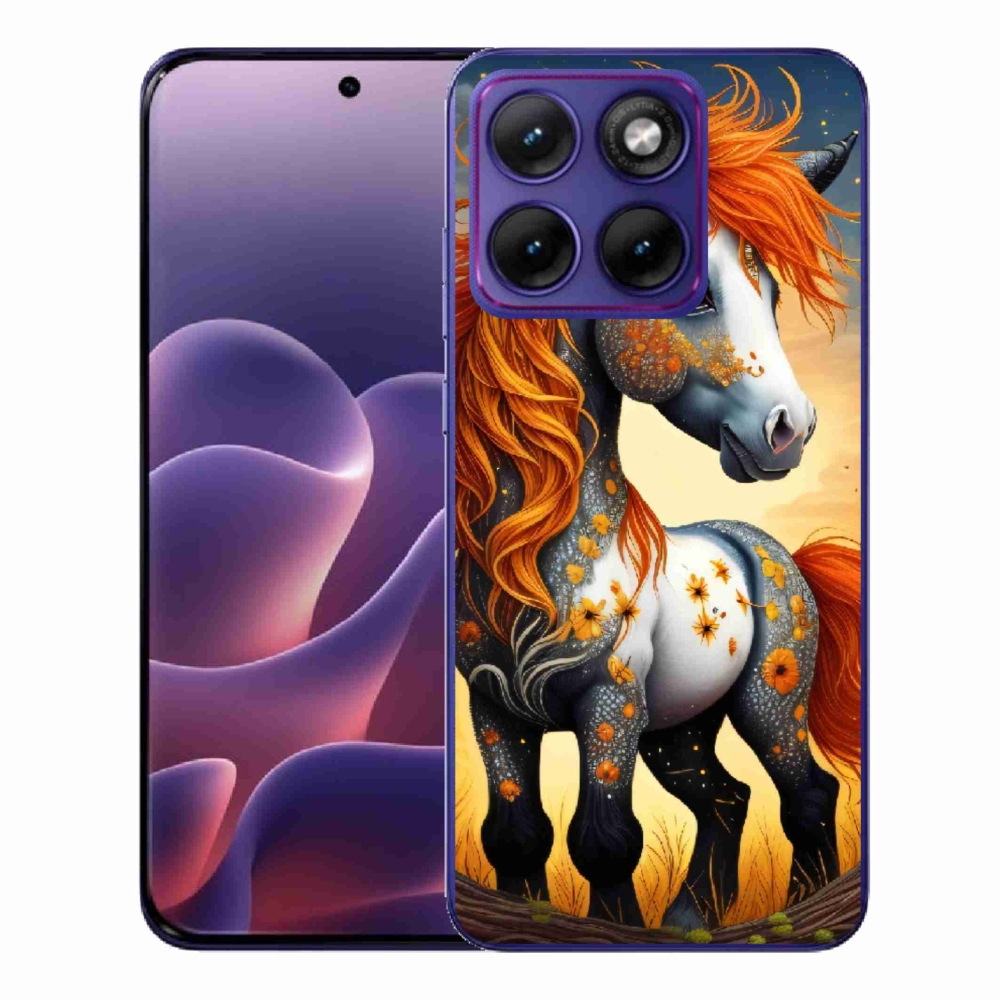 Zselés borítás mmCase a Motorola Edge 70 Fusion készülékhez - színes póni színben