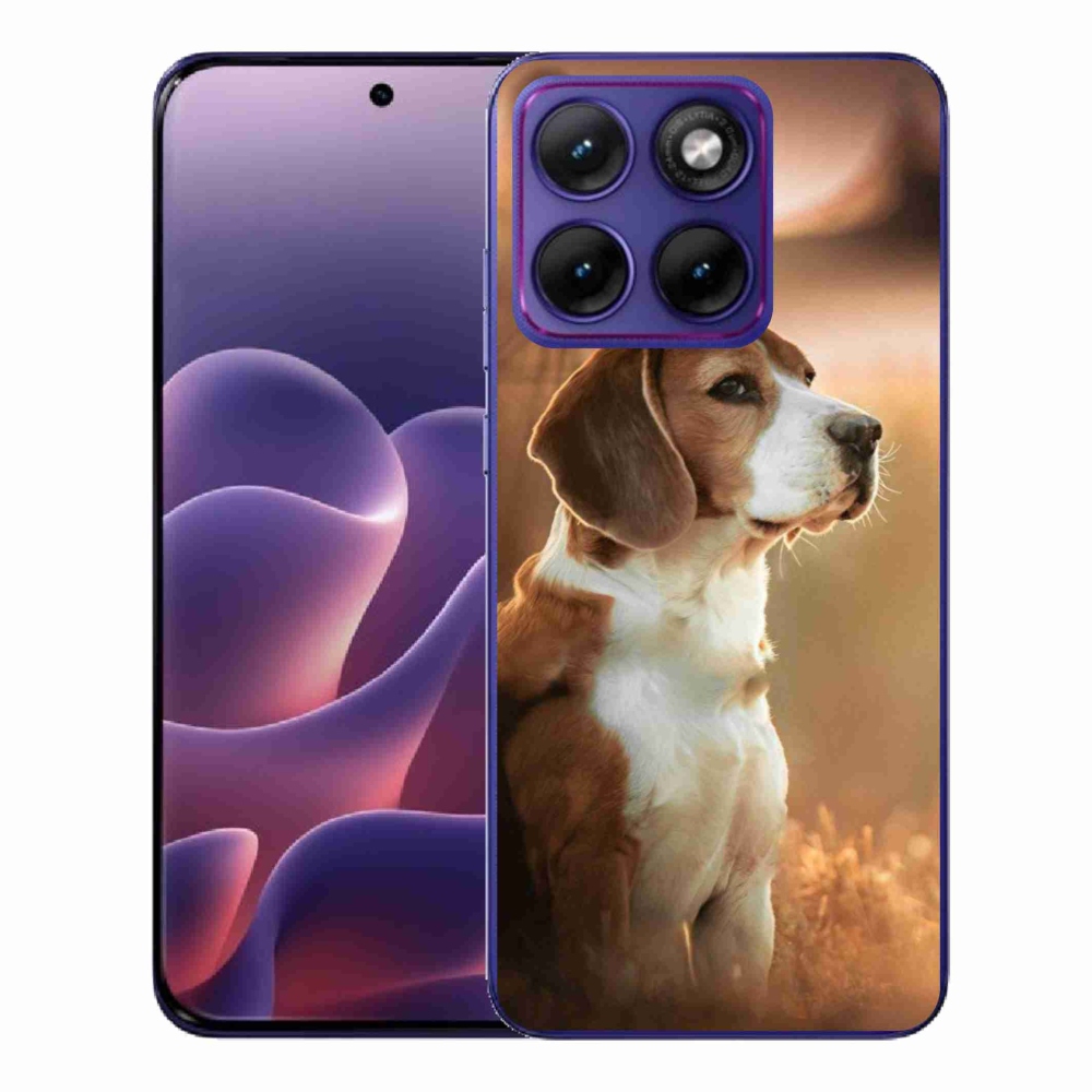 Zselés borítás mmCase a Motorola Edge 70 Fusion készülékhez - bézs színű