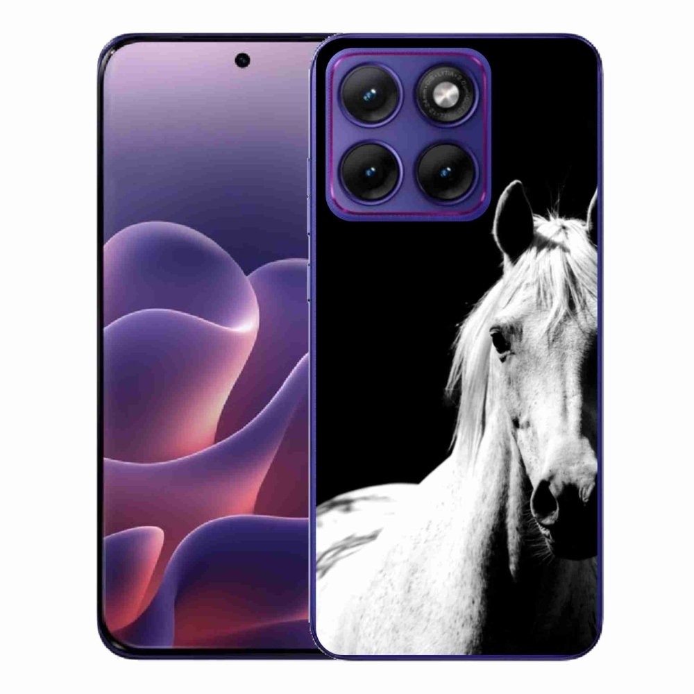 Zselés borítás mmCase a Motorola Edge 70 Fusion készülékhez - fehér ló 5
