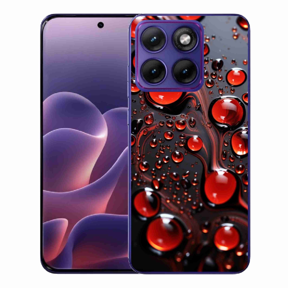 Zselés tok mmCase a Motorola Edge 70 Fusion készülékhez - piros csepp 2