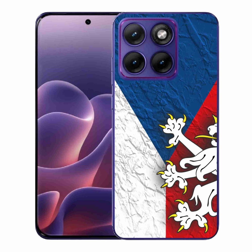 Zselés borítás mmCase a Motorola Edge 70 Fusion készülékhez - cseh zászló 1
