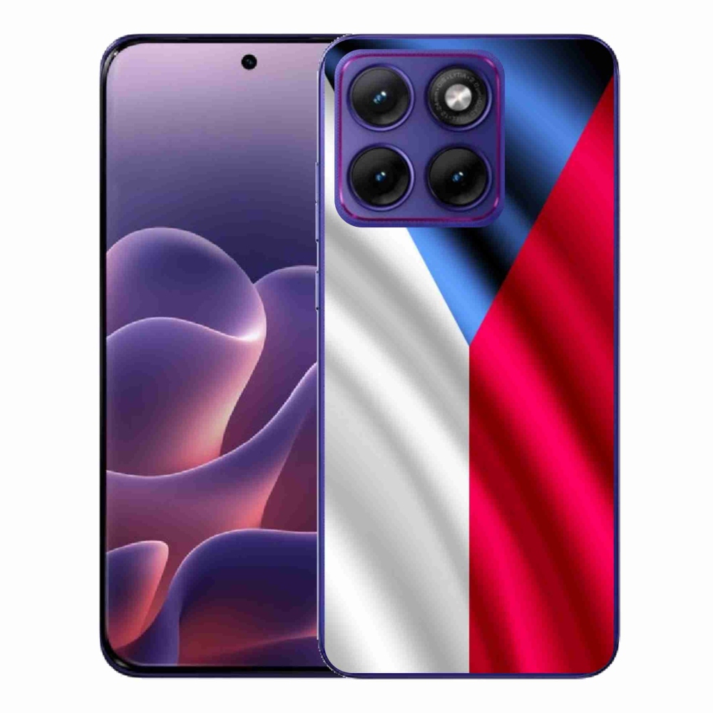 Zselés borítás mmCase a Motorola Edge 70 Fusion számára - cseh zászló