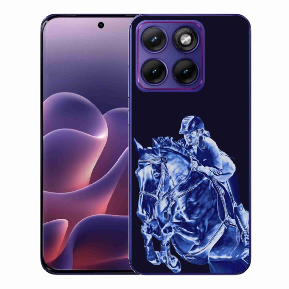 Zselés borítás mmCase a Motorola Edge 70 Fusion számára - versenyló