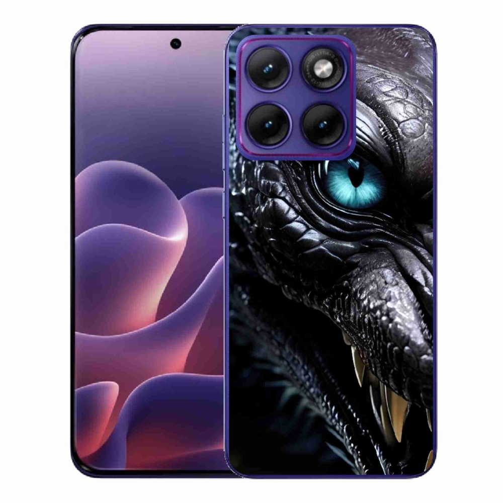 Zselés borítás mmCase a Motorola Edge 70 Fusion készülékhez - sárkány nézet