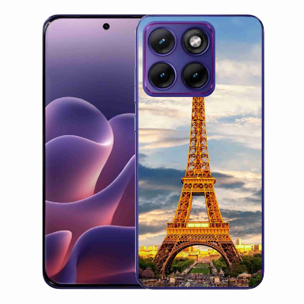 Zselés borítás mmCase a Motorola Edge 70 Fusion készülékhez - eiffel torony 3