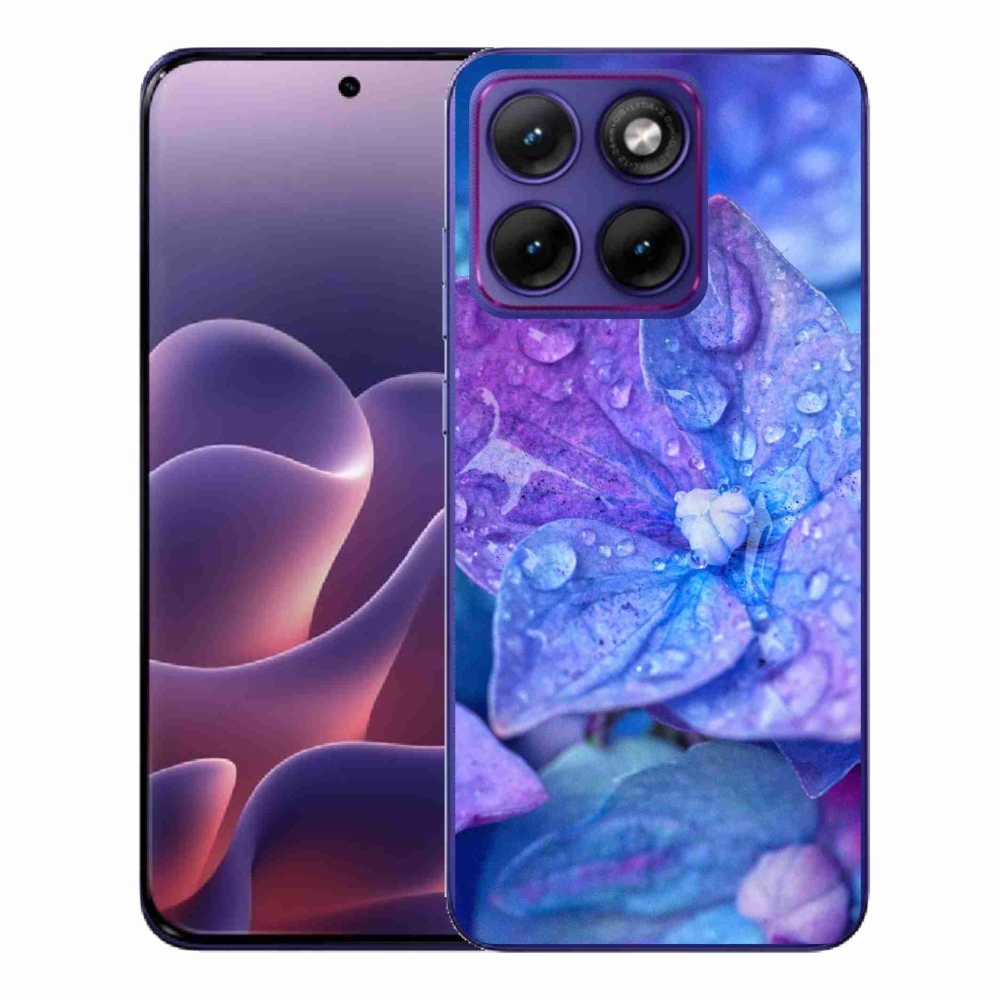 Zselés tok mmCase a Motorola Edge 70 Fusion készülékhez - lila virág