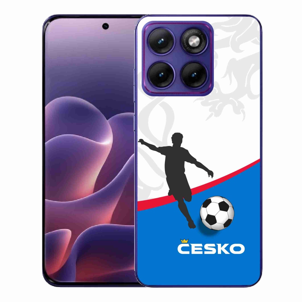 Gél védőburkolat mmCase a Motorola Edge 70 Fusion készülékhez - foci Csehország 1