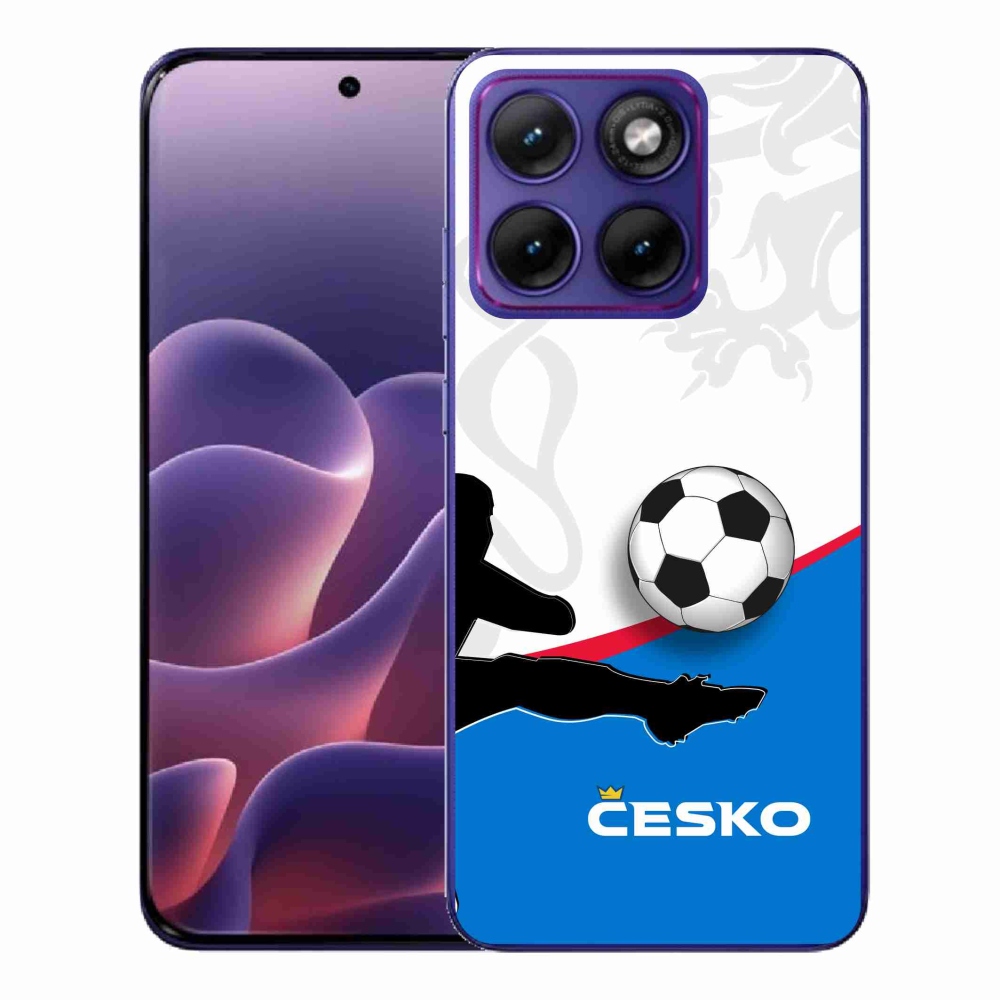 Gél védőburkolat mmCase a Motorola Edge 70 Fusion készülékhez - futball Csehország 3