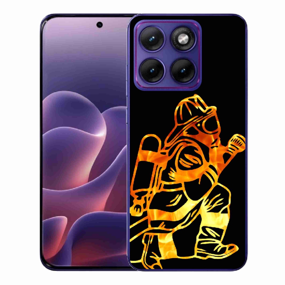 Zselés borítás mmCase a Motorola Edge 70 Fusion készülékhez - tűzoltó 1