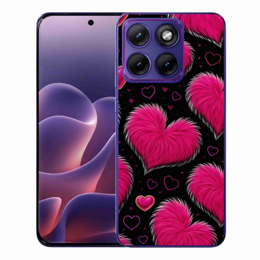 Zselés borítás mmCase a Motorola Edge 70 Fusion készülékhez - puha szívecske