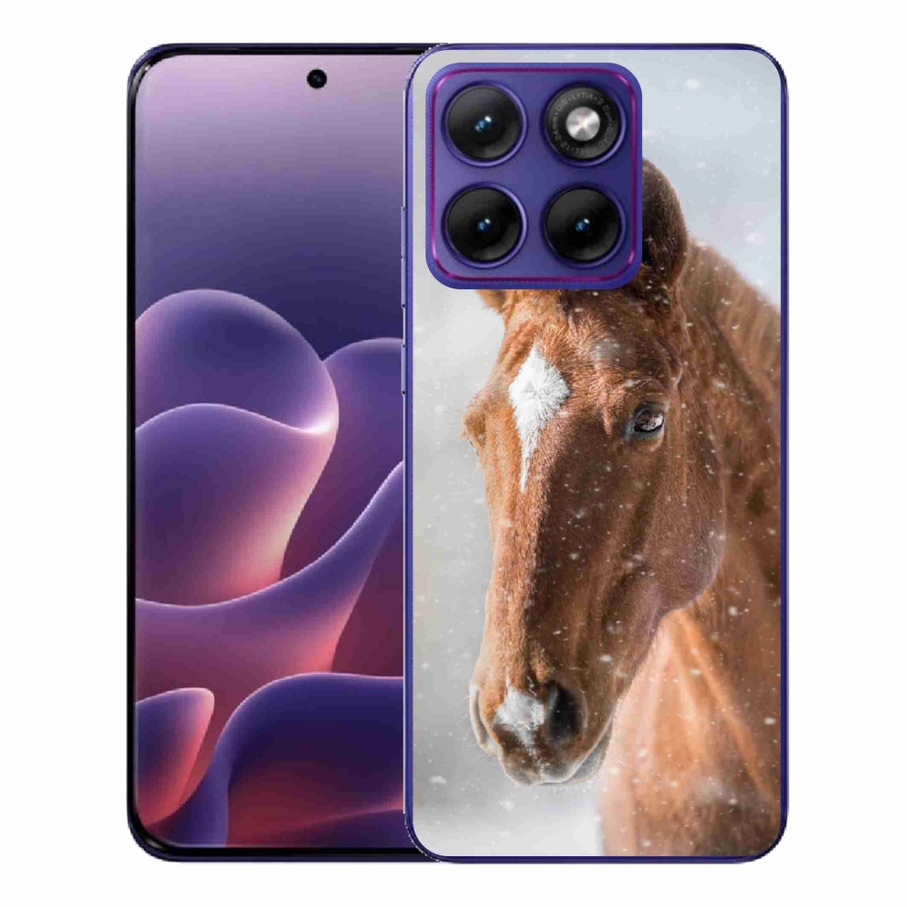 Zselés borítás mmCase a Motorola Edge 70 Fusion készülékhez - barna ló 2