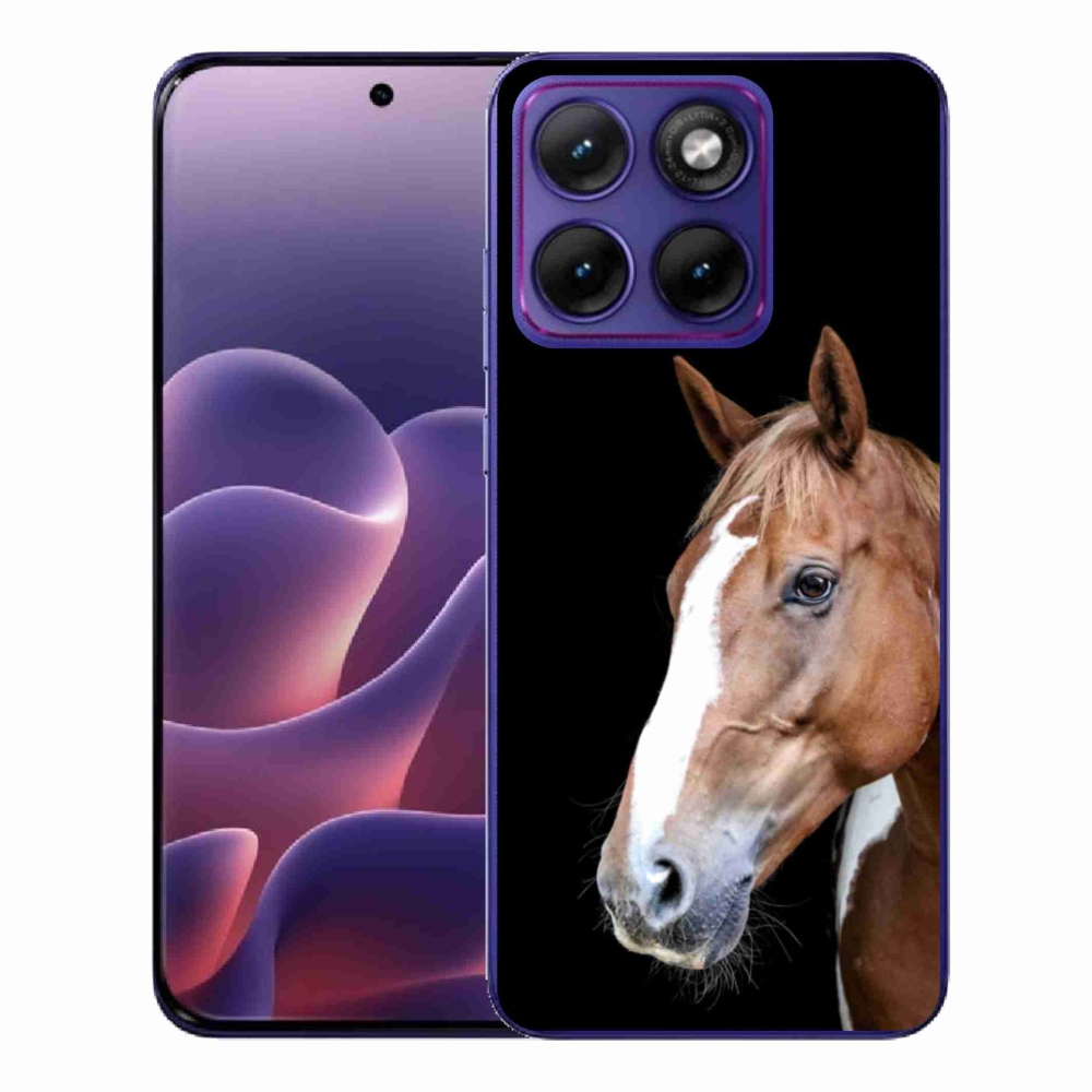 Zselés tok mmCase a Motorola Edge 70 Fusion készülékhez - barna ló 3